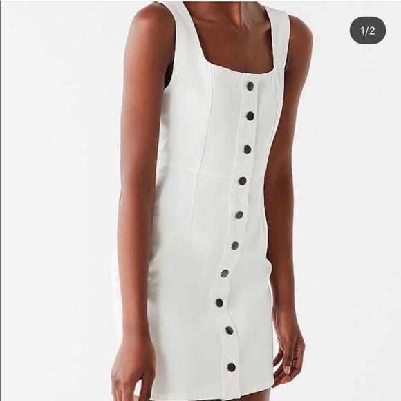 Urban Outfitters Dresses & Skirts - Urban Outfitters White Jean dress